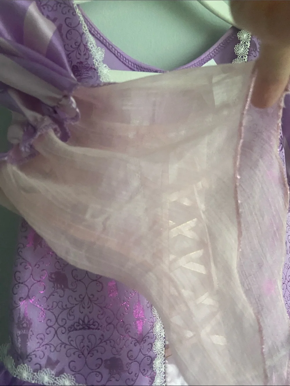 Disney Rapunzel Costume dress size 4-6x play dress purple pink
